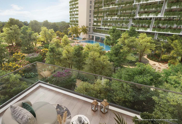 L&T Thanisandra landscaped garden